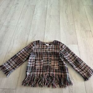 Anthropologie Fringed Academy Jacket size XS